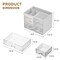 Desk Organizer with 3 Drawer, Multi-Functional Pencil Pen Holder for Desk, Desk Organizers and Accessories with 4 Compartments, Desktop Organizer Storage for Office Home Art Supplies (White)